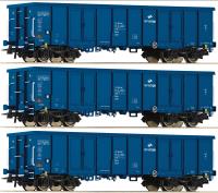 Roco 76128 - 3-tlg. Set: Offene Güterwagen, PKP Cargo