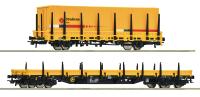 Roco 77029 - Spur HO 2-tlg. Set: Rungenwagen, Strukton Rail