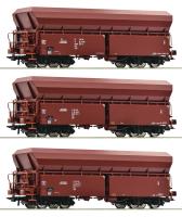 Roco 77037 - 3-tlg. Set: Selbstentladewagen, PKP Cargo