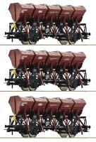 Roco 77039 - 3-tlg. Set: Muldenkippwagen, DB
