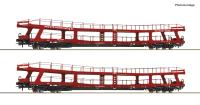 Roco 77047 - Spur HO 2-tlg. Set: Autotransporwagen, BTE