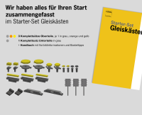 Hädl 720000 - Starter-Set Gleiskästen