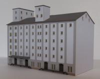 Laffont Z1701 - Spur Z  Großes Hafenspeicher-Gebäude verputzt