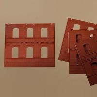 Auhagen 80501 - Spur HO Wände 2324B rot