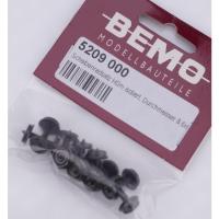 Bemo 5209000 - Radsatz H0m isoliert, d=8,6mm - 10 Stück