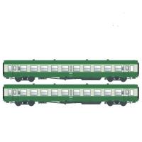 LS Models MW40035 - Spur H0 2er Set Personenwagen USI B10t U61 SNCF, Ep IVb, DC