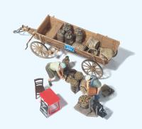 Preiser 10742 Spur H0 Marktstand »Kartoffelverkauf«