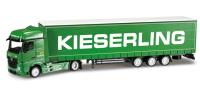 Herpa 302449 - Mercedes-Benz Actros Streamspace 2.5 Lowlinerplanen-Sattelzug "Kieserling"