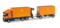 Herpa 304313 - Mercedes-Benz Actros Streamspace 2.3 Rungen-Hängerzug
