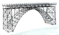 Hack M60 - Hochbogenbrücke · 2-gleisig · 60 cm
