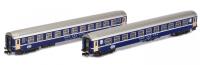 Kato/Lemke K23009 - Spur N 2-tlg. Set SBB RIC Schlafwagen Eurofima Blau altes Logo