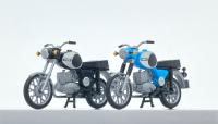 Kres 55049030 - Spur HO Komplettmodelle 2x MZ TS 250, schwarz und hellblau