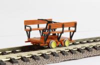 KRES 56064011 - Spur TT Handhebeldraisine mit Sitzbänken, Bausatz