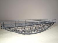 Hack FB048 - Fischbauchbrücke 1-gleisig, 49,8 cm, grau.