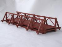 Hack HO042 Spur 0 Holzbrücke · 42 cm · 1-gleisig