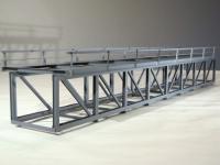 Hack K060 - Unterzug-Kastenbrücke · 60 cm · 1-gleisig