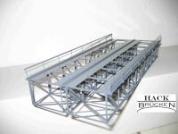 Hack K32-2 H0 · Unterzugbrücke · 2-gleisig · 32 cm