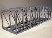 Hack KT28-2 -  Kastenbrücke · gerade · 2-gleisig · 28 cm