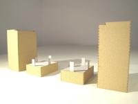 Hack P 2S - H0 Widerlager für 2-gleisige Brücken