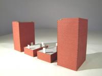 Hack P1Z - H0 Widerlager für 1-gleisige Brücken