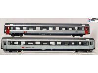 Lemke LC97024 - Spur HO 2ER SET PERSONENWAGEN SBB, EP.V, SET 3, EC96/97 IRIS