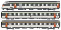 LS Models 41254DC - Spur HO SNCF Reisezugwagen-Set Corail B6Dux/B11tu/A10tu, Ep. IV, 3-tlg.