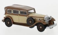 Brekina/BOS 87726 - Spur HO Mercedes 770 (W07) Geschlossenes Cabrio, Beige/Dunkelbraun