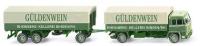 Wiking 084905 - HO Pritschen-Lastzug Büssing BS 16 L Güldenwein 1971-73